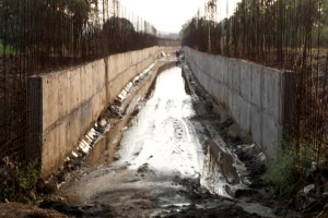 The drain at Pushpak Nagar  on 22 November 2014  